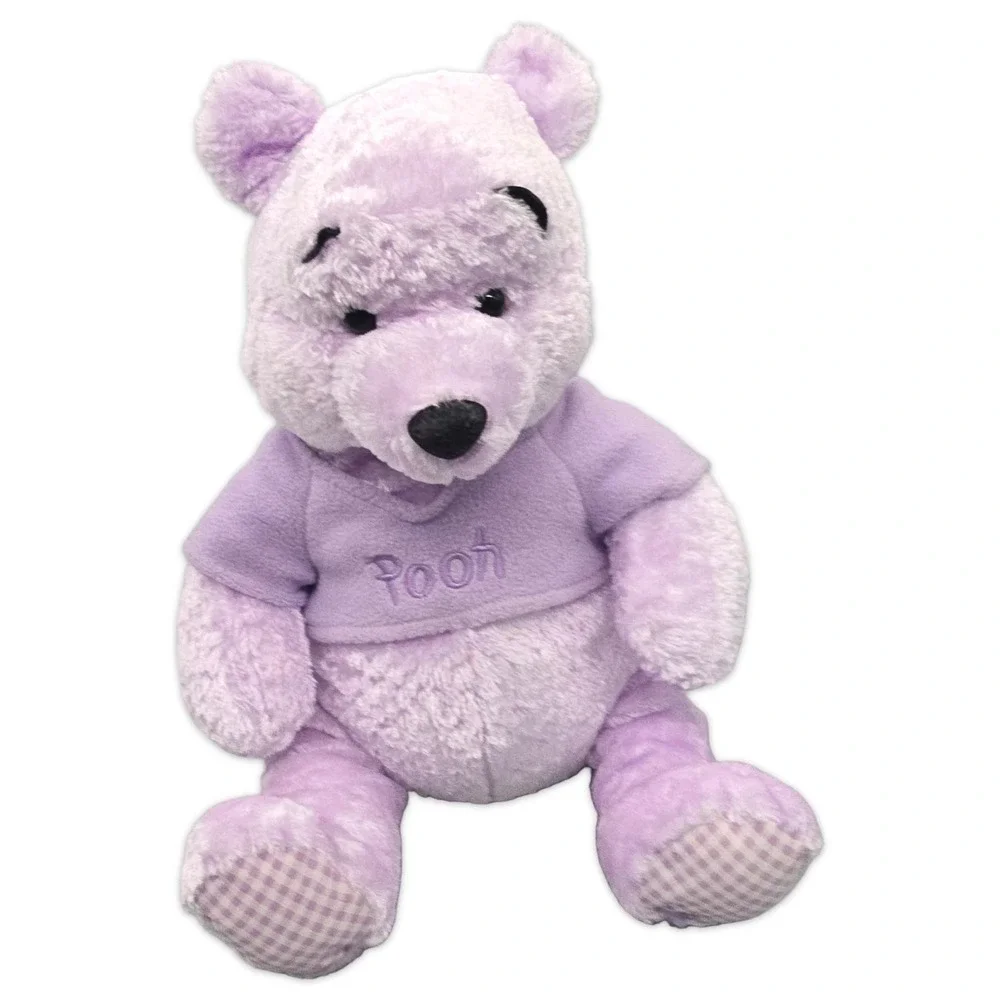 DISNEY STORE Purple Plush Winnie the Pooh Toy Spring Pastel 10